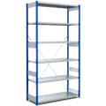 Fachbodenregale Typ EL - Fachlast 100 kg, blau, verzinkt, 16996