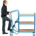Order picking trolleys, blue, 36288