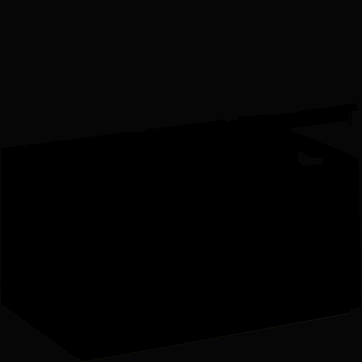 Eurostapelbehälter XL, Wände geschlossen, blau, 22256