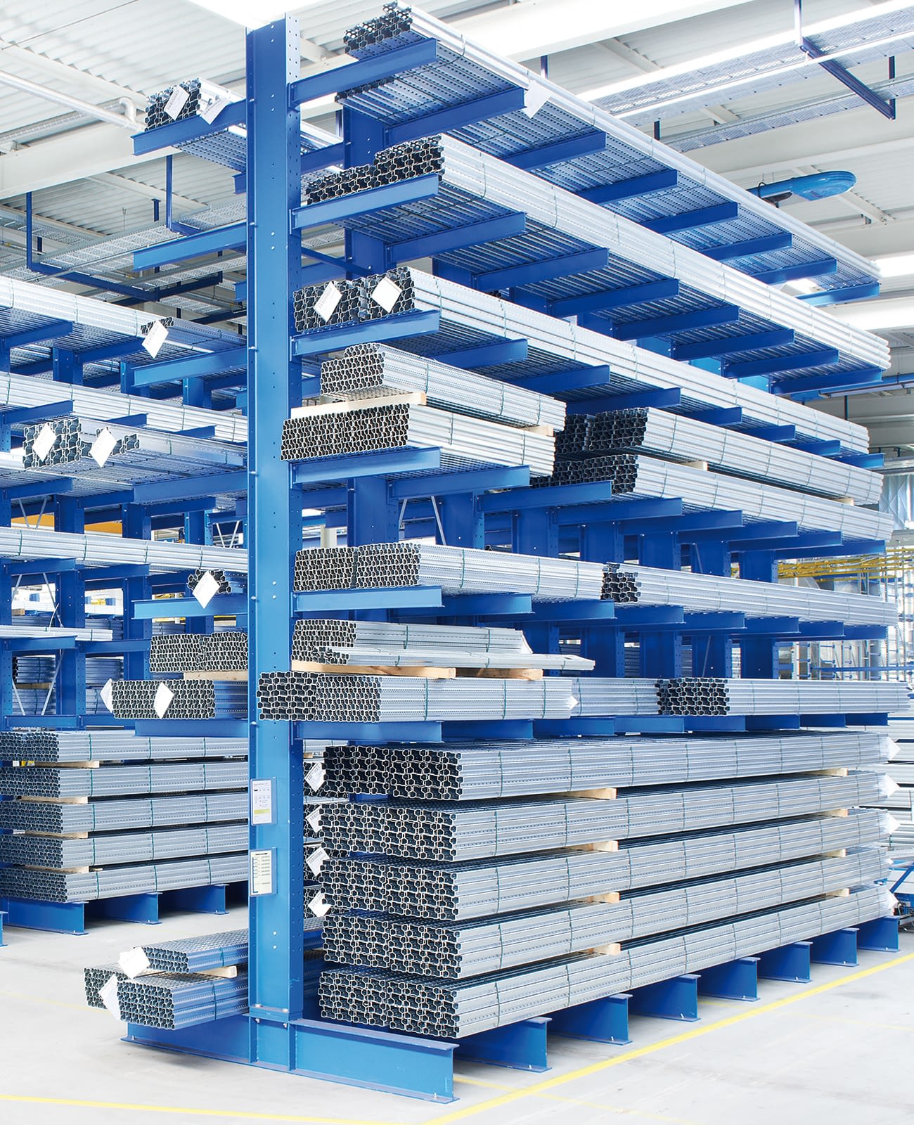 Regały wspornikowe do przechowywania materiałów ciężkich, niebieski, IMG_31973