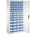 Armoires, équipés de bacs, gris clair, bleu, 20467