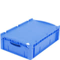 Bacs gerbables norme Europe, série XL, fermeture à levier, bleu, 22253
