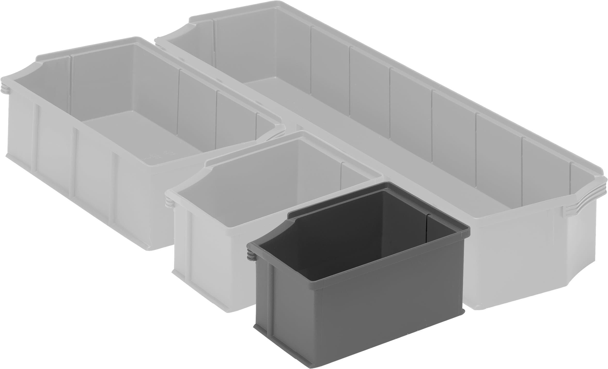 Insertable bins, EK, black, 9-19997