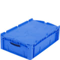 Eurostapelbakken XL met dubbele bodem, blauw, 14302