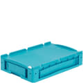 Bacs pour petit matériel, série KLT, fermeture à levier, turquoise, 22243