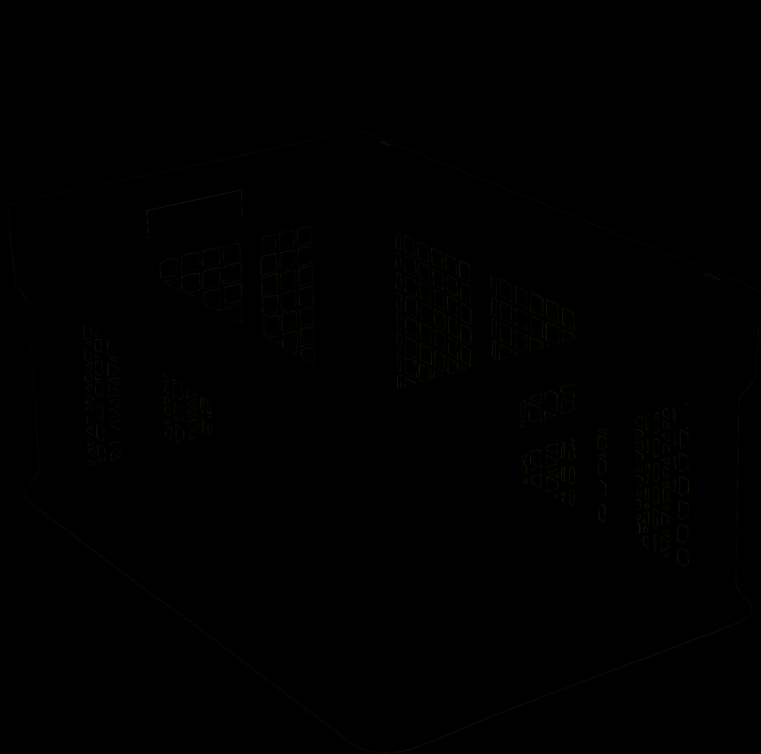 Stohovacie euro prepravky BN, s dierovanými stenami, modrá, 1284
