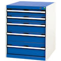 Drawer cabinets, blue, light grey, 41400