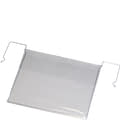 Pochettes à cintres d'accrochage, 1 côté ouvert, pli protection pluie, transparent, 40306