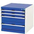 Drawer cabinets, blue, light grey, 41432