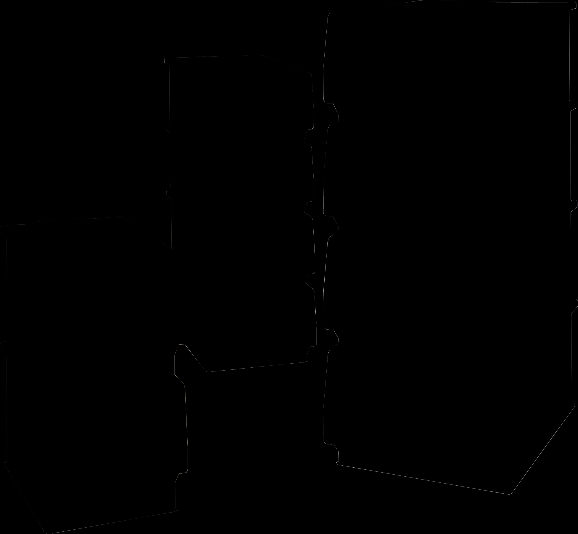 Storage bins PK, short side pick opening, dark grey, IMG_16003