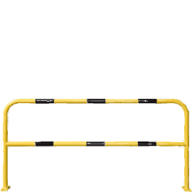 Barrière de protection en acier avec traverse horizontale