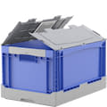 Klapbox EQ, doorgrijphandvatten, blauw/grijs, 31473, 31481