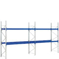 Pallet racking - complete units, 2 levels, blue, galvanised, shop_14190