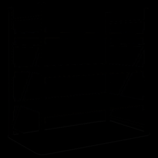 Weitspannregale System Flex, Spanplattenböden, Fachebenen: 3, blau, verzinkt, 33119