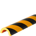Edge buffering, U-shaped, yellow/black, 20514