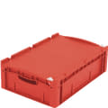 Bacs gerbables norme Europe, série XL, fermeture à levier, rouge, 22262