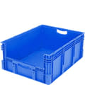Bacs gerbables norme Europe, série XL, ouverture de prélèvement au petit côté, bleu, 22613