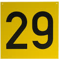 Panneaux d'identification, jaune, 20858