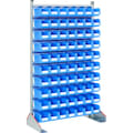 Bin trolleys, single sided use, galvanised, 8-19501