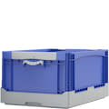 La BITOBOX pliable EQ, poignées pivotantes, bleu/gris, 31470, 31478
