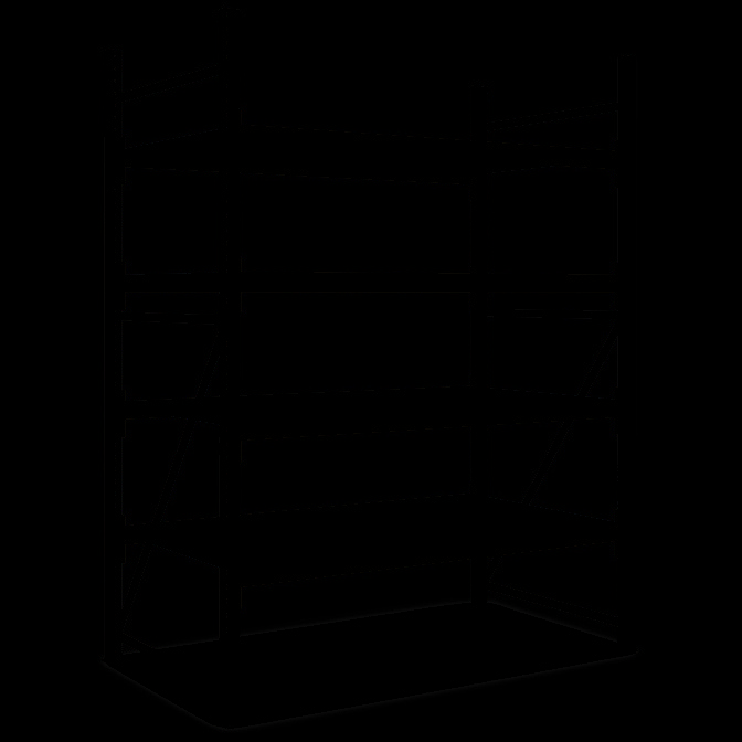 Weitspannregale System Flex, Spanplattenböden, Fachebenen: 4, blau, verzinkt, 33131