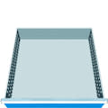 Schubladenschränke, hellgrau, blau, 45576
