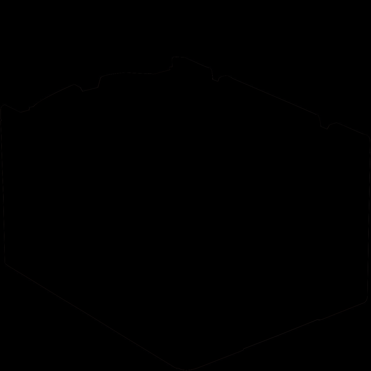 Cajas KLT con base nervada para artículos pequeños, turquesa, 16800