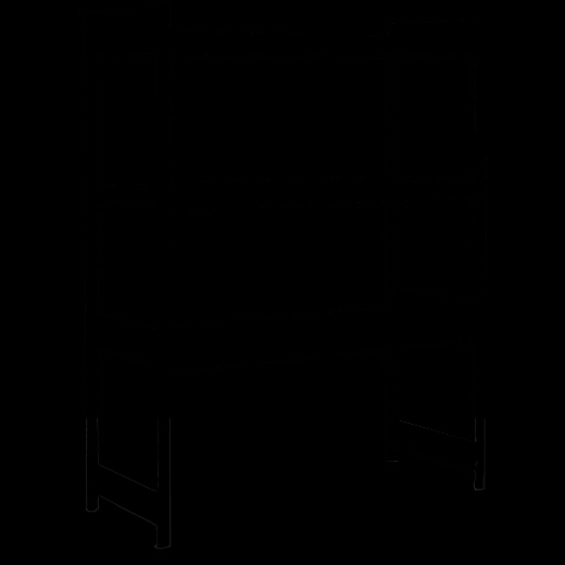 Grootvakstellingen met legborden van houtvezelplaat, verzinkt, 13486
